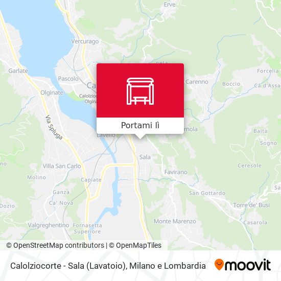 Mappa Calolziocorte - Sala (Lavatoio)