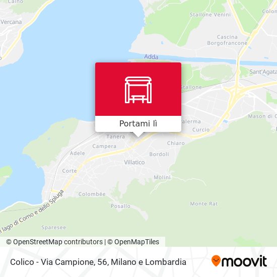 Mappa Colico - Via Campione, 56