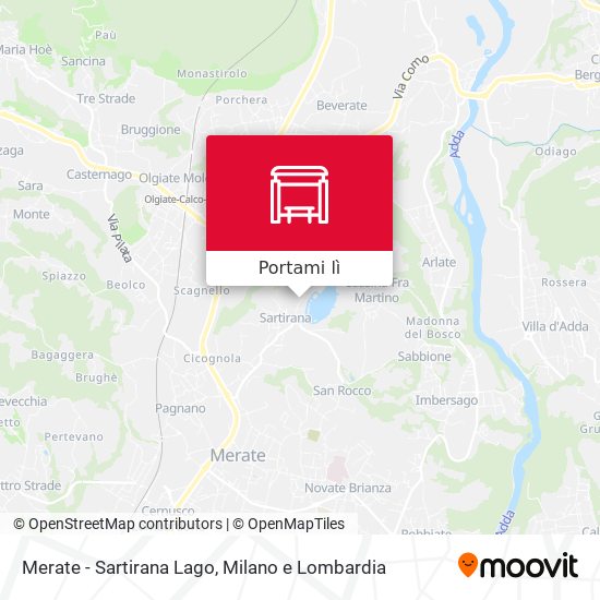 Mappa Merate - Sartirana Lago