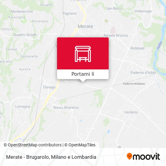 Mappa Merate - Brugarolo