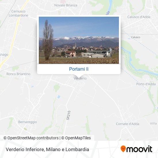 Mappa Verderio Inferiore