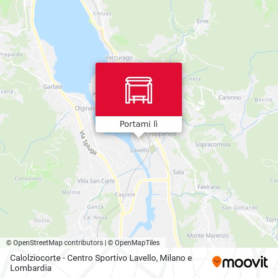 Mappa Calolziocorte - Centro Sportivo Lavello