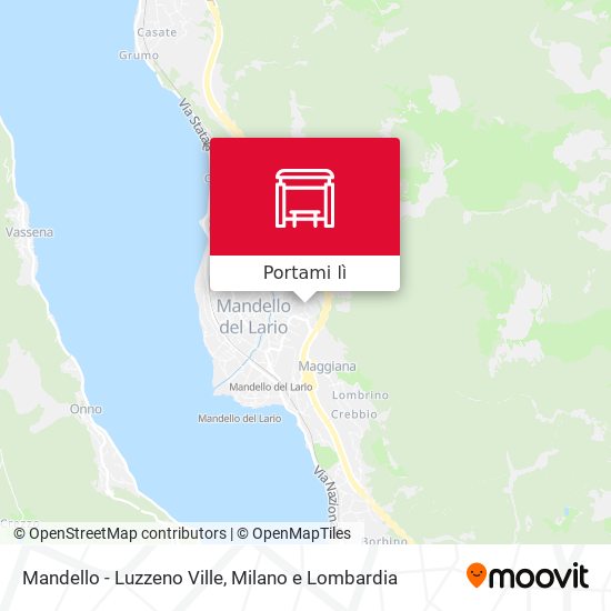 Mappa Mandello - Luzzeno Ville