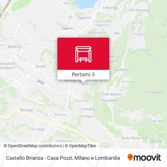 Mappa Castello Brianza - Casa Pozzi