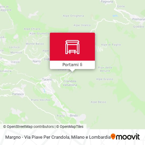 Mappa Margno - Via Piave Per Crandola