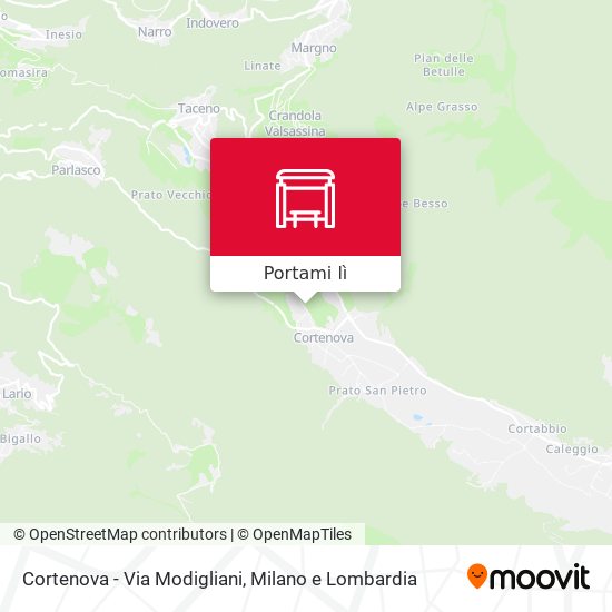 Mappa Cortenova - Via Modigliani