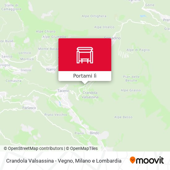 Mappa Crandola Valsassina - Vegno