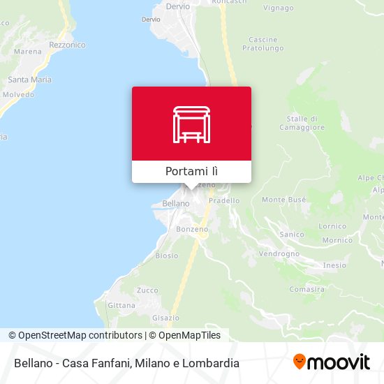 Mappa Bellano - Casa Fanfani