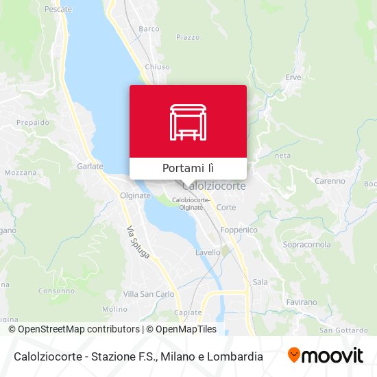 Mappa Calolziocorte - Stazione F.S.