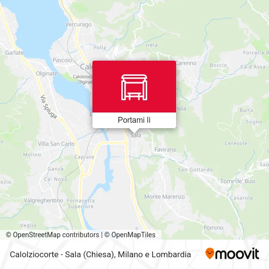 Mappa Calolziocorte - Sala (Chiesa)