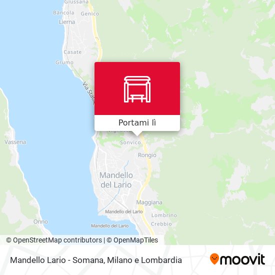 Mappa Mandello Lario - Somana