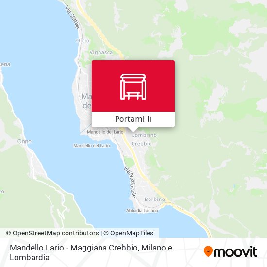 Mappa Mandello Lario - Maggiana Crebbio