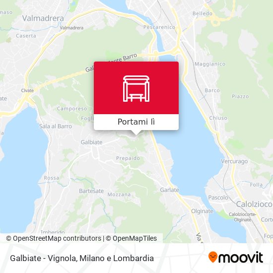 Mappa Galbiate - Vignola