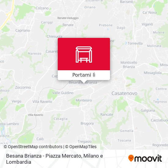 Mappa Besana Brianza - Piazza Mercato