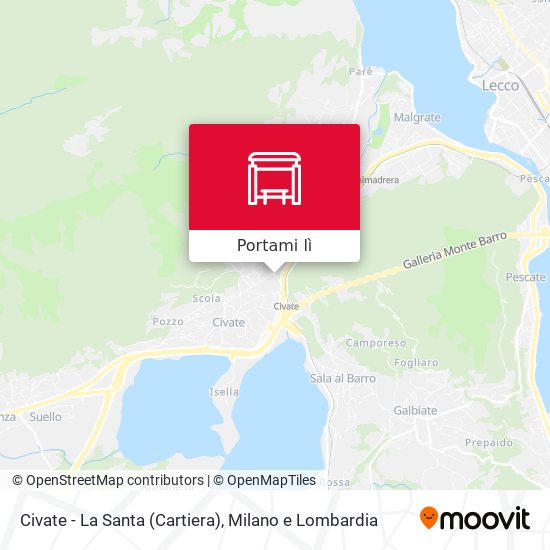 Mappa Civate - La Santa (Cartiera)