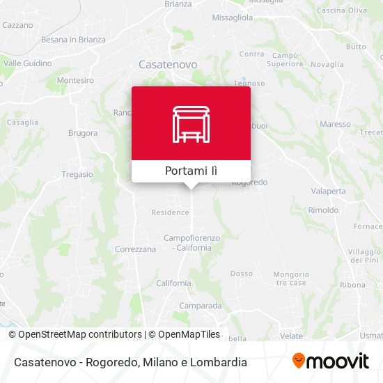 Mappa Casatenovo - Rogoredo