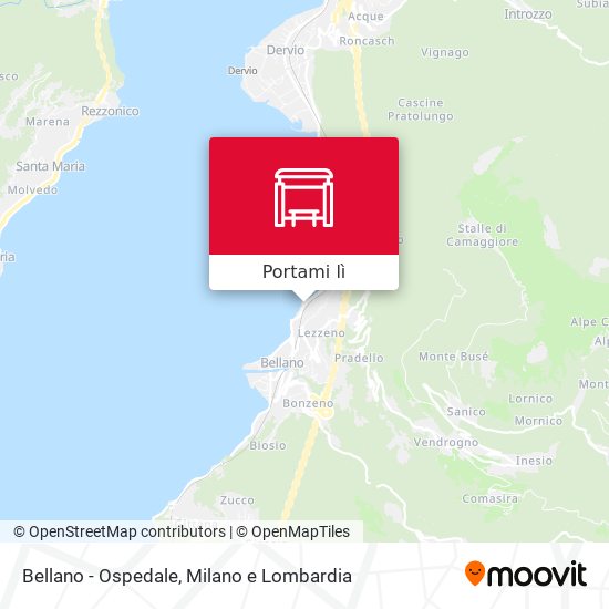 Mappa Bellano - Ospedale