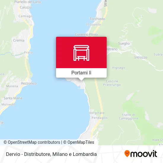 Mappa Dervio - Distributore