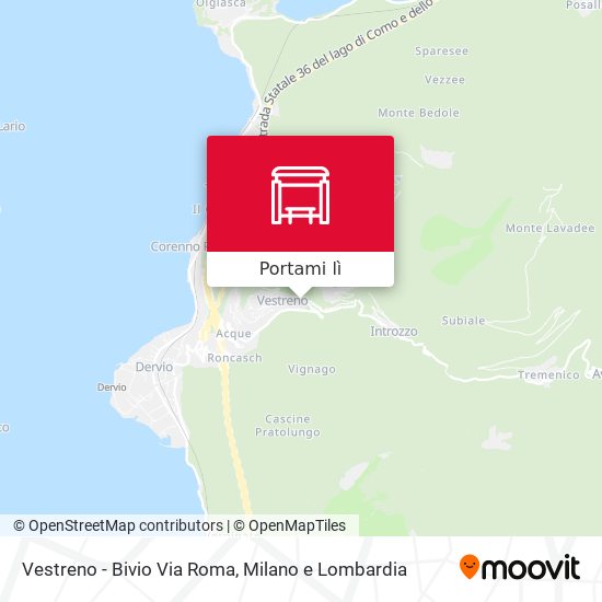Mappa Vestreno - Bivio Via Roma