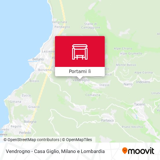 Mappa Vendrogno - Casa Giglio