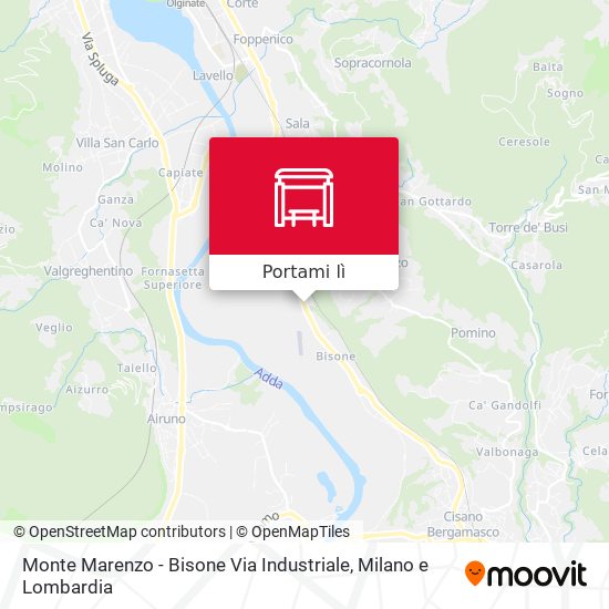 Mappa Monte Marenzo - Bisone Via Industriale