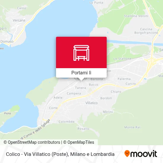 Mappa Colico - Via Villatico (Poste)