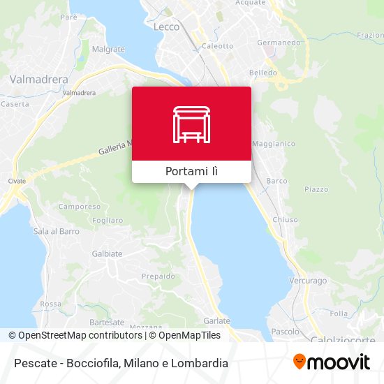 Mappa Pescate - Bocciofila