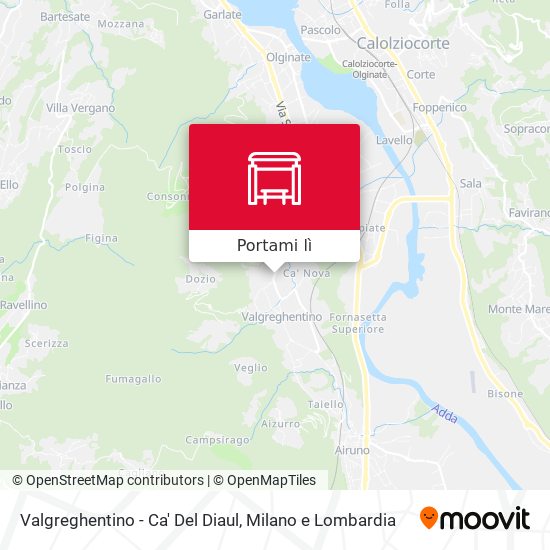 Mappa Valgreghentino - Ca' Del Diaul