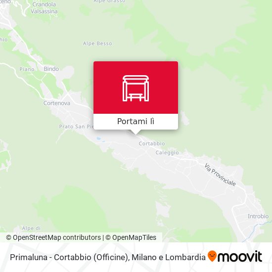 Mappa Primaluna - Cortabbio (Officine)