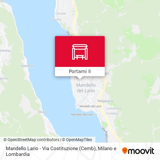 Mappa Mandello Lario - Via Costituzione (Cemb)