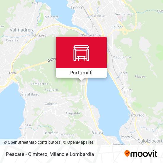 Mappa Pescate - Cimitero