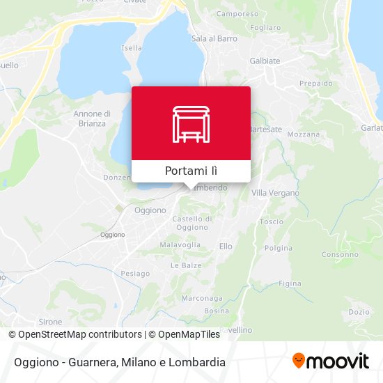 Mappa Oggiono - Guarnera