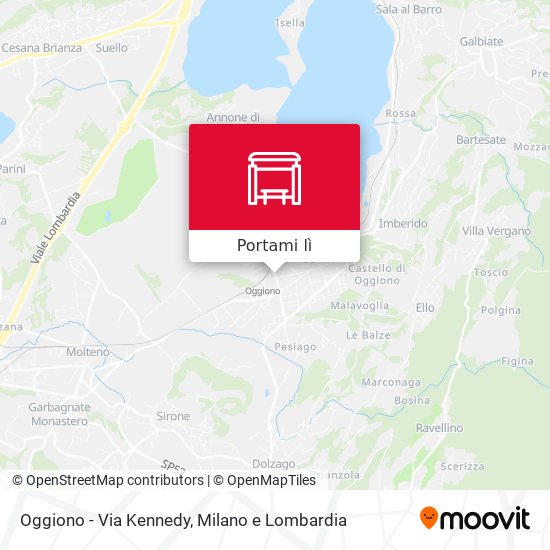 Mappa Oggiono - Via Kennedy