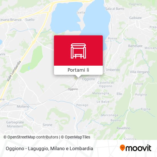 Mappa Oggiono - Laguggio