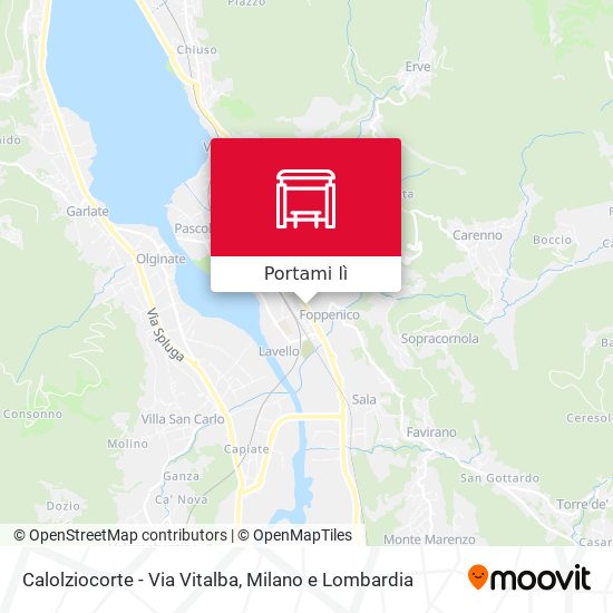 Mappa Calolziocorte - Via Vitalba