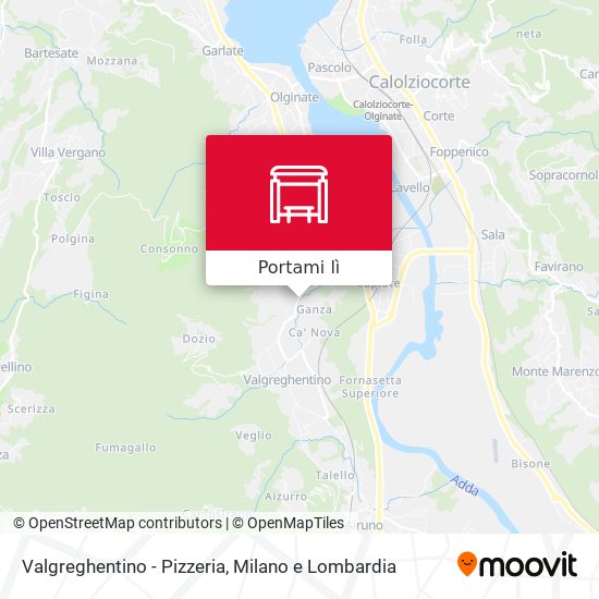 Mappa Valgreghentino - Pizzeria