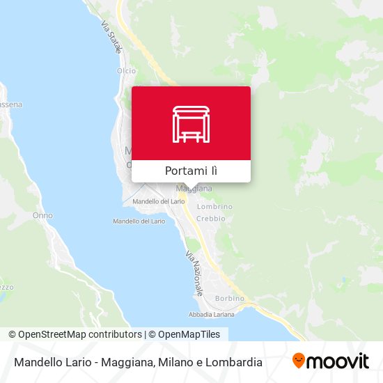 Mappa Mandello Lario - Maggiana