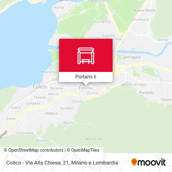 Mappa Colico - Via Alla Chiesa, 21