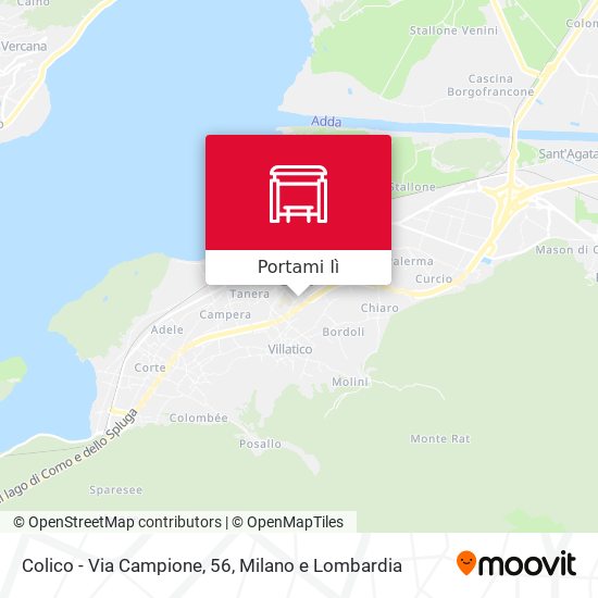 Mappa Colico - Via Campione, 56