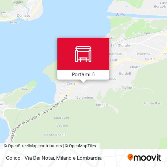 Mappa Colico - Via Dei Notai