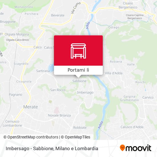 Mappa Imbersago - Sabbione