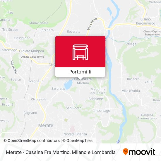 Mappa Merate - Cassina Fra Martino