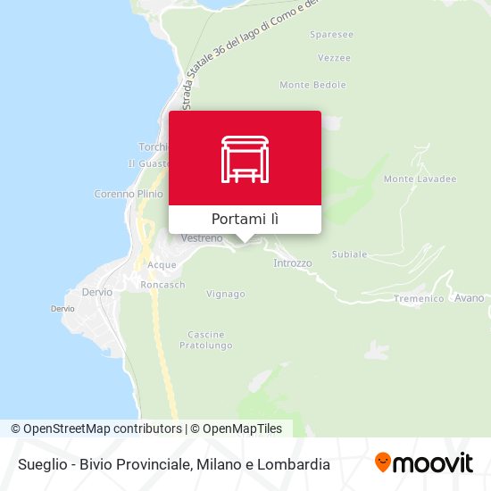 Mappa Sueglio - Bivio Provinciale