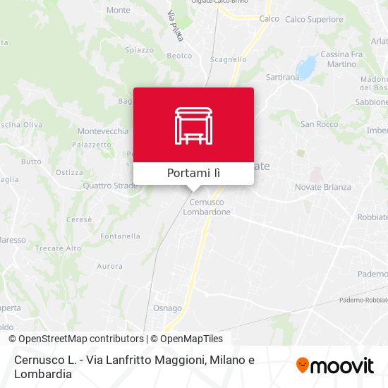 Mappa Cernusco L. - Via Lanfritto Maggioni