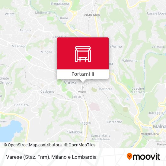 Mappa Varese (Staz. Fnm)