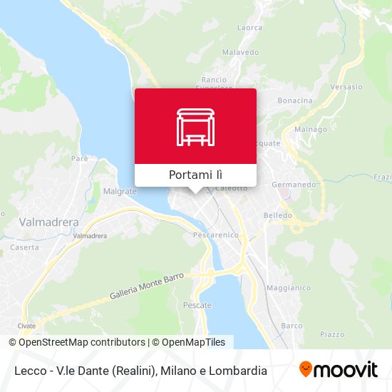 Mappa Lecco - V.le Dante (Realini)