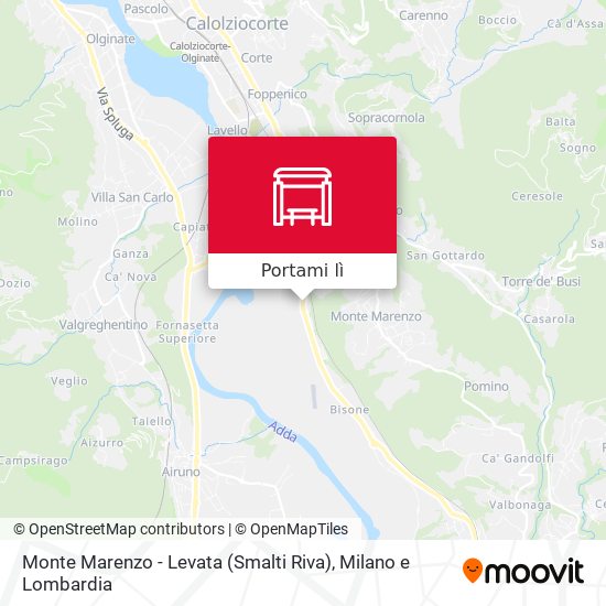 Mappa Monte Marenzo - Levata (Smalti Riva)