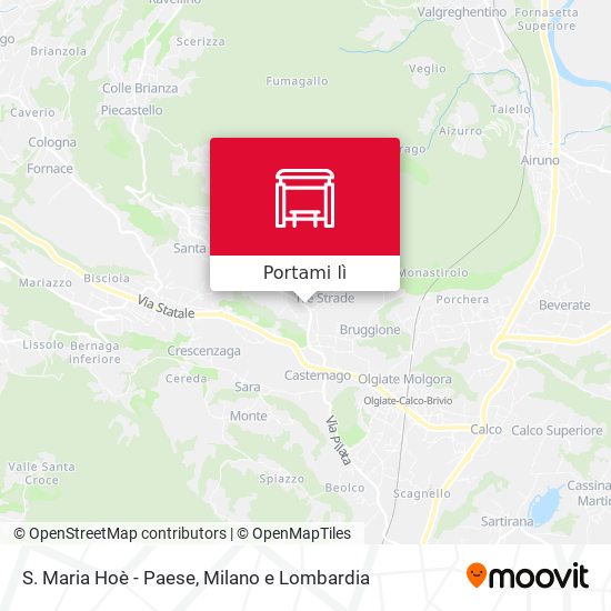 Mappa S. Maria Hoè - Paese
