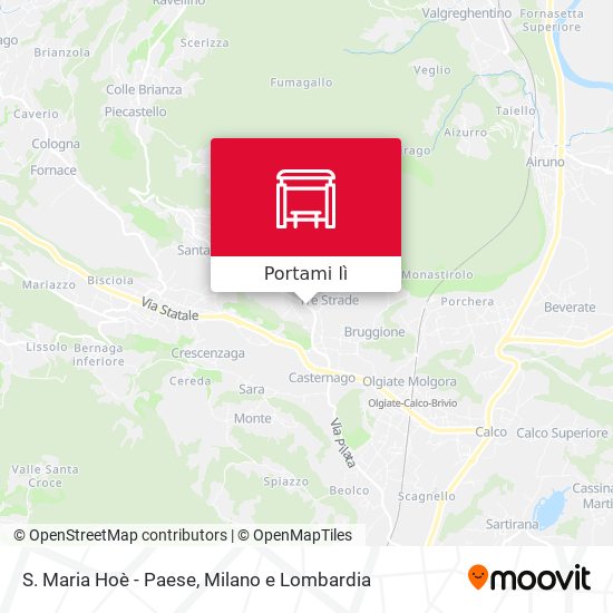 Mappa S. Maria Hoè - Paese