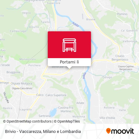 Mappa Brivio - Vaccarezza